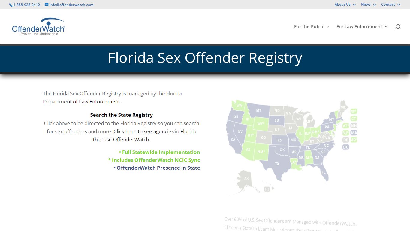 Florida Sex Offender Registry - Search for Sex Offenders